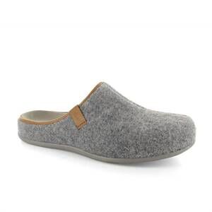NEW STRIVE men's cologne wool mule orthotic slipper in light grey